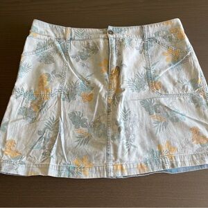 Christopher & Banks Floral Denim Skort